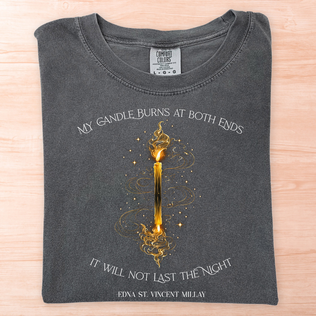 Edna Millay Candle Burn T-Shirt