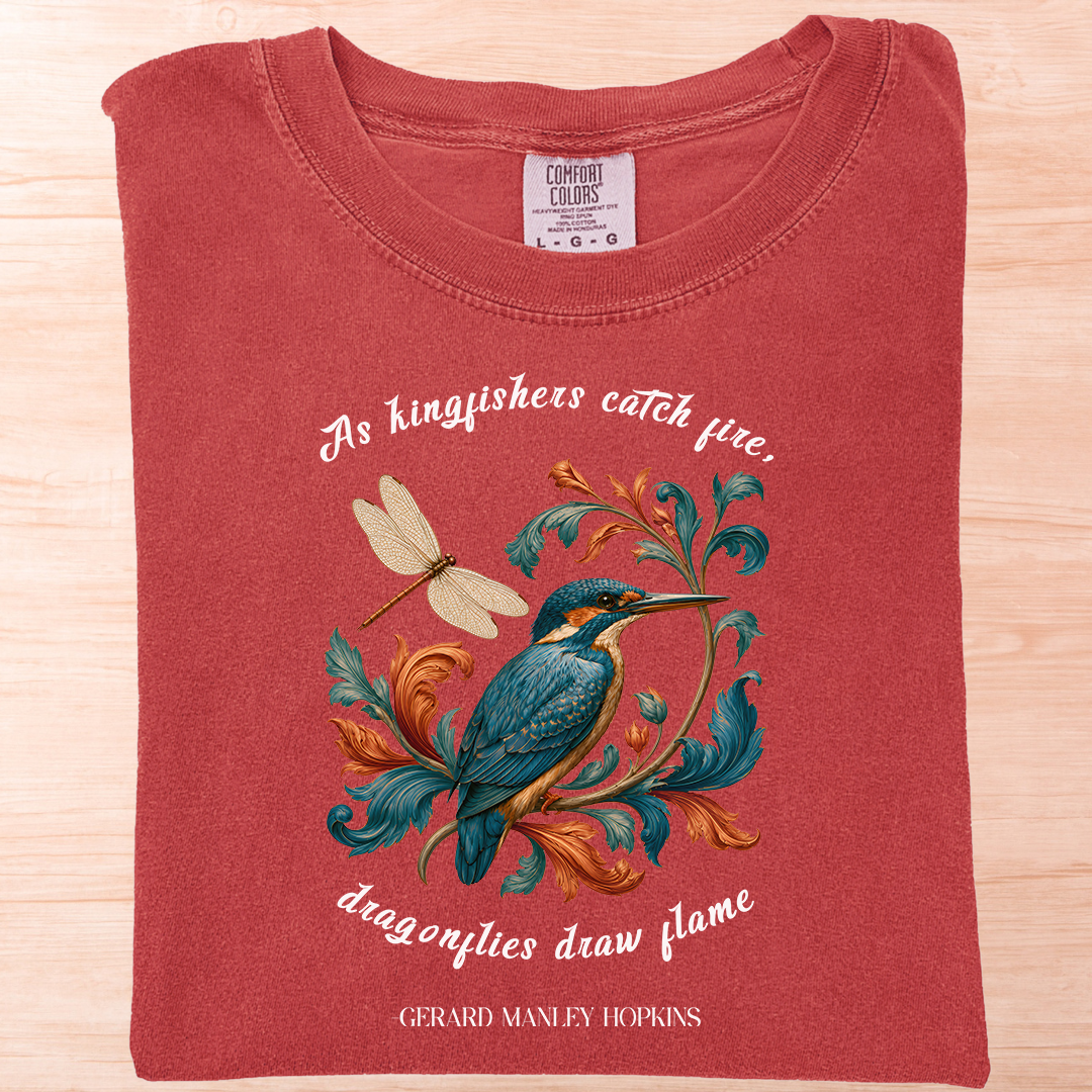 Gerard Hopkins Kingfishers Catch Fire T-Shirt