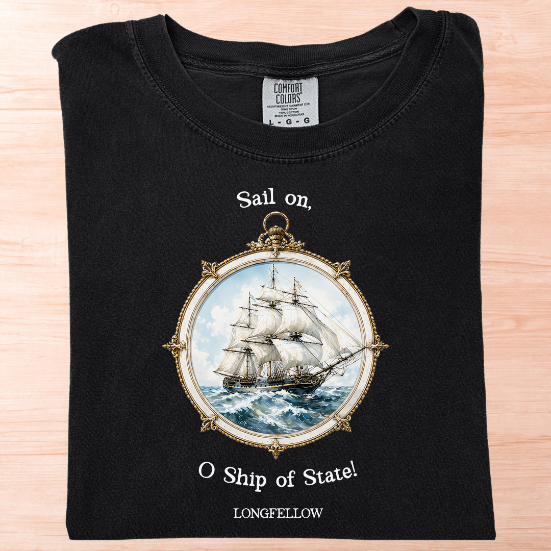 Longfellow Sail On Ship T-Shirt