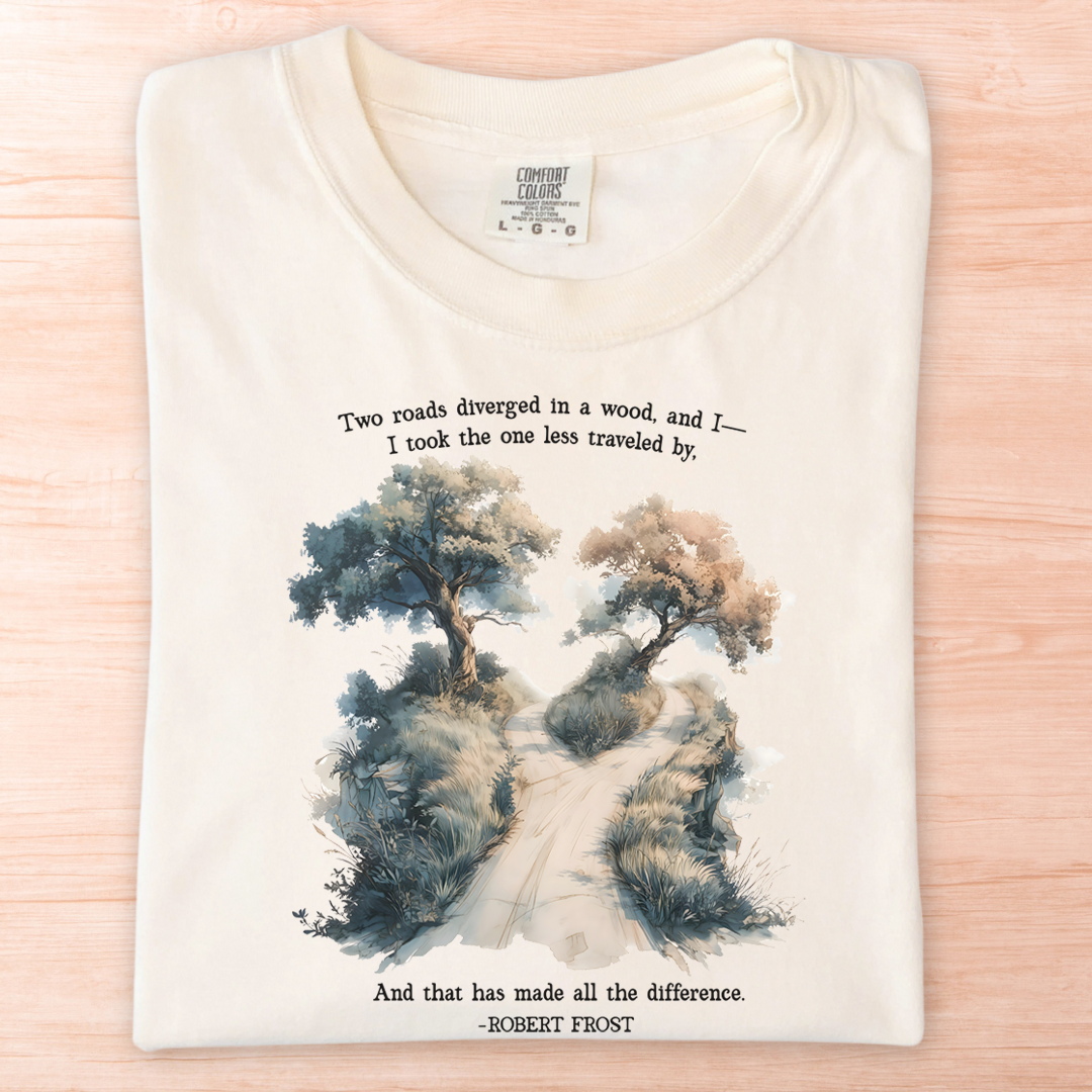 Robert Frost Road Not Taken T-Shirt