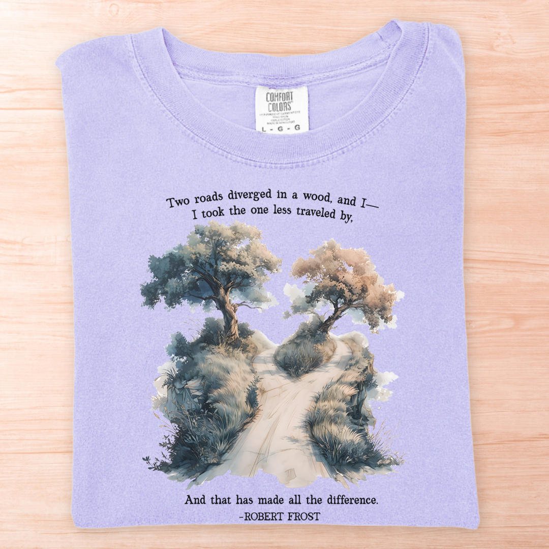 Robert Frost Road Not Taken T-Shirt
