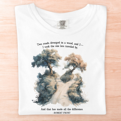 Robert Frost Road Not Taken T-Shirt
