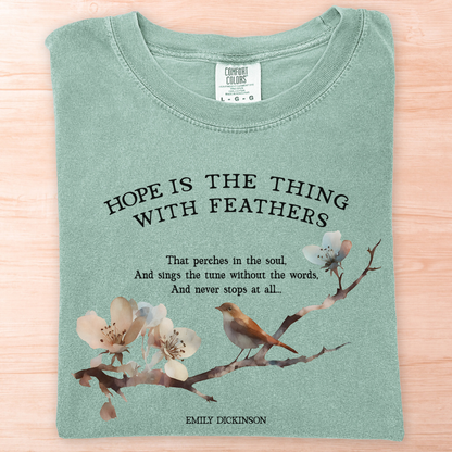 Emily Dickinson Hope Feathers T-Shirt