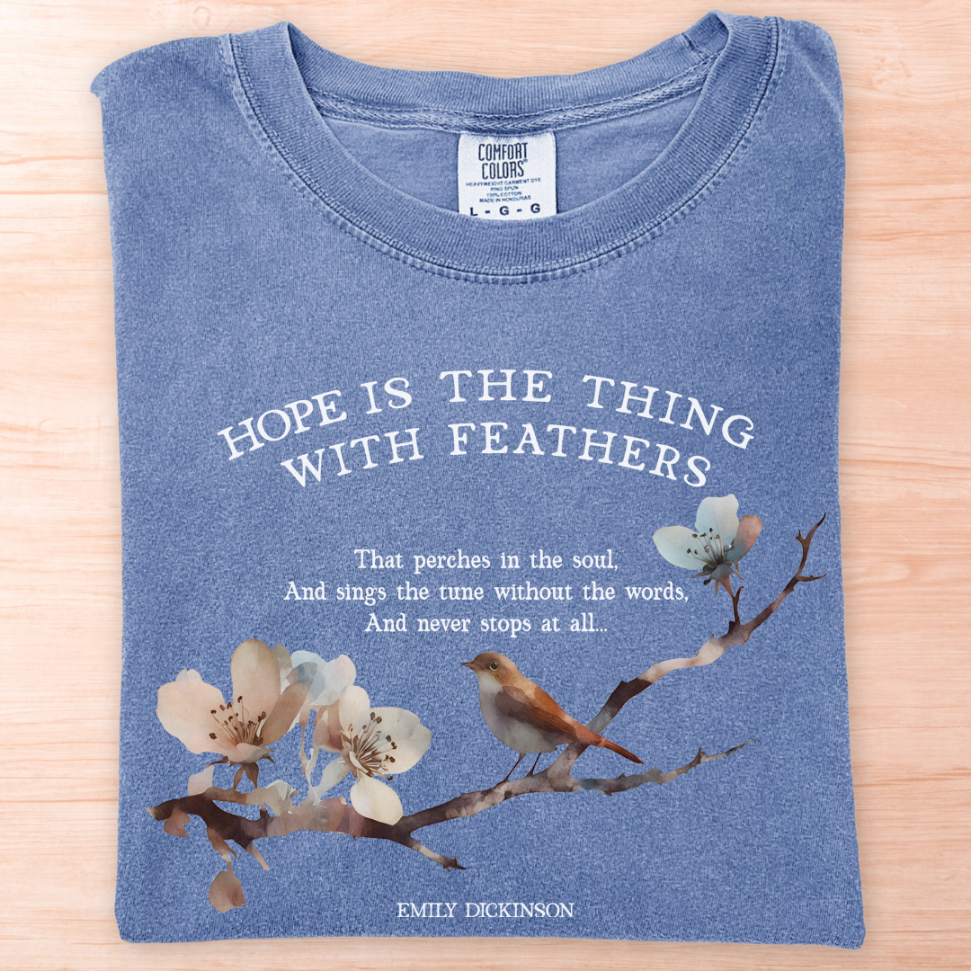 Emily Dickinson Hope Feathers T-Shirt