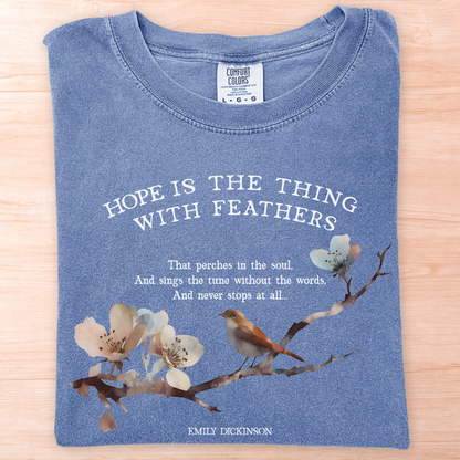 Emily Dickinson Hope Feathers T-Shirt