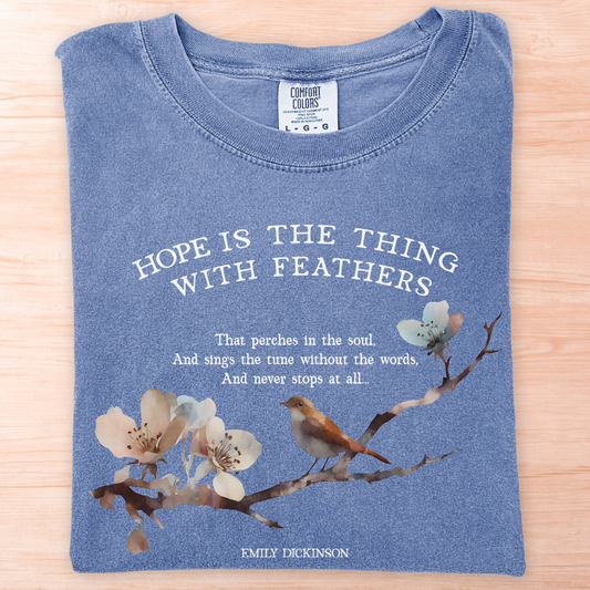 Emily Dickinson Hope Feathers T-Shirt
