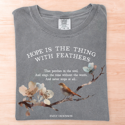 Emily Dickinson Hope Feathers T-Shirt