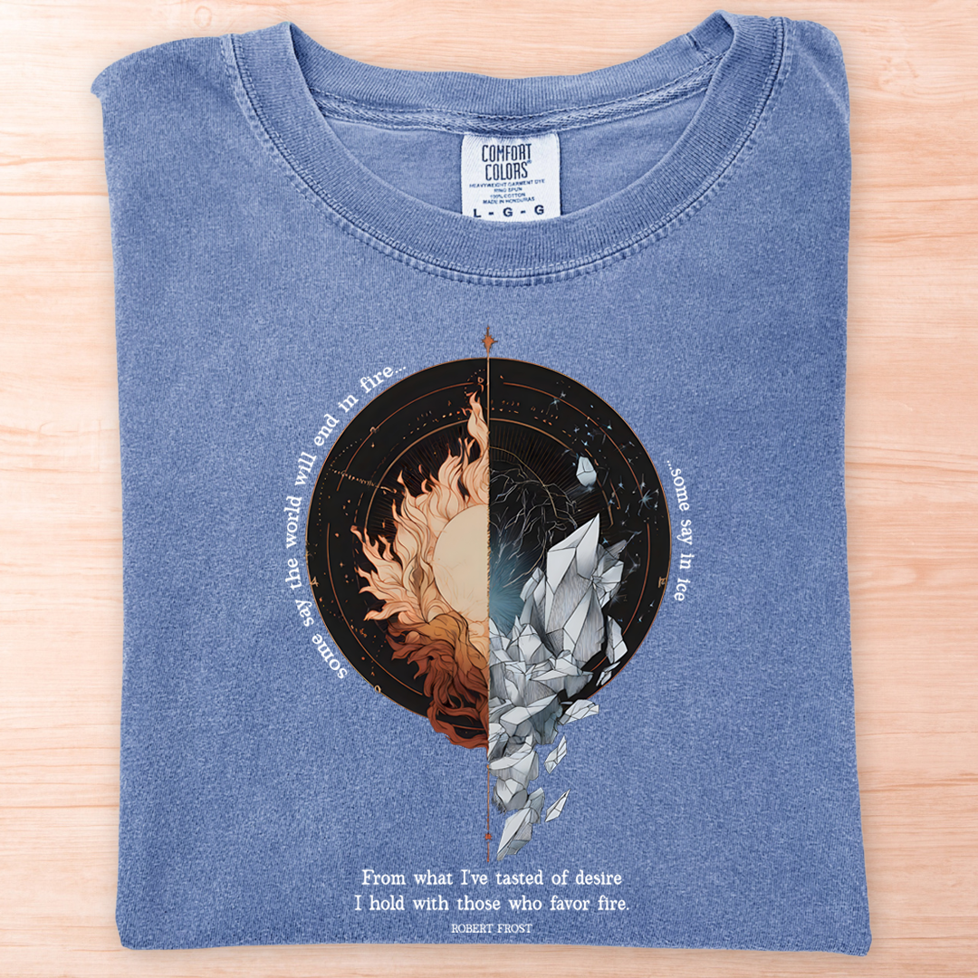 Robert Frost Fire and Ice T-Shirt