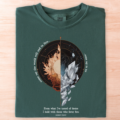 Robert Frost Fire and Ice T-Shirt