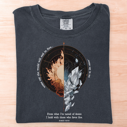 Robert Frost Fire and Ice T-Shirt