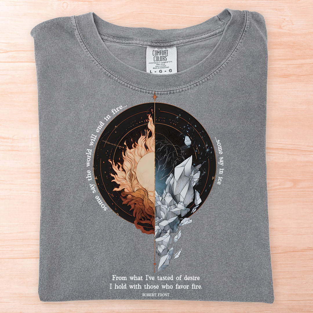 Robert Frost Fire and Ice T-Shirt