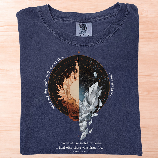 Robert Frost Fire and Ice T-Shirt