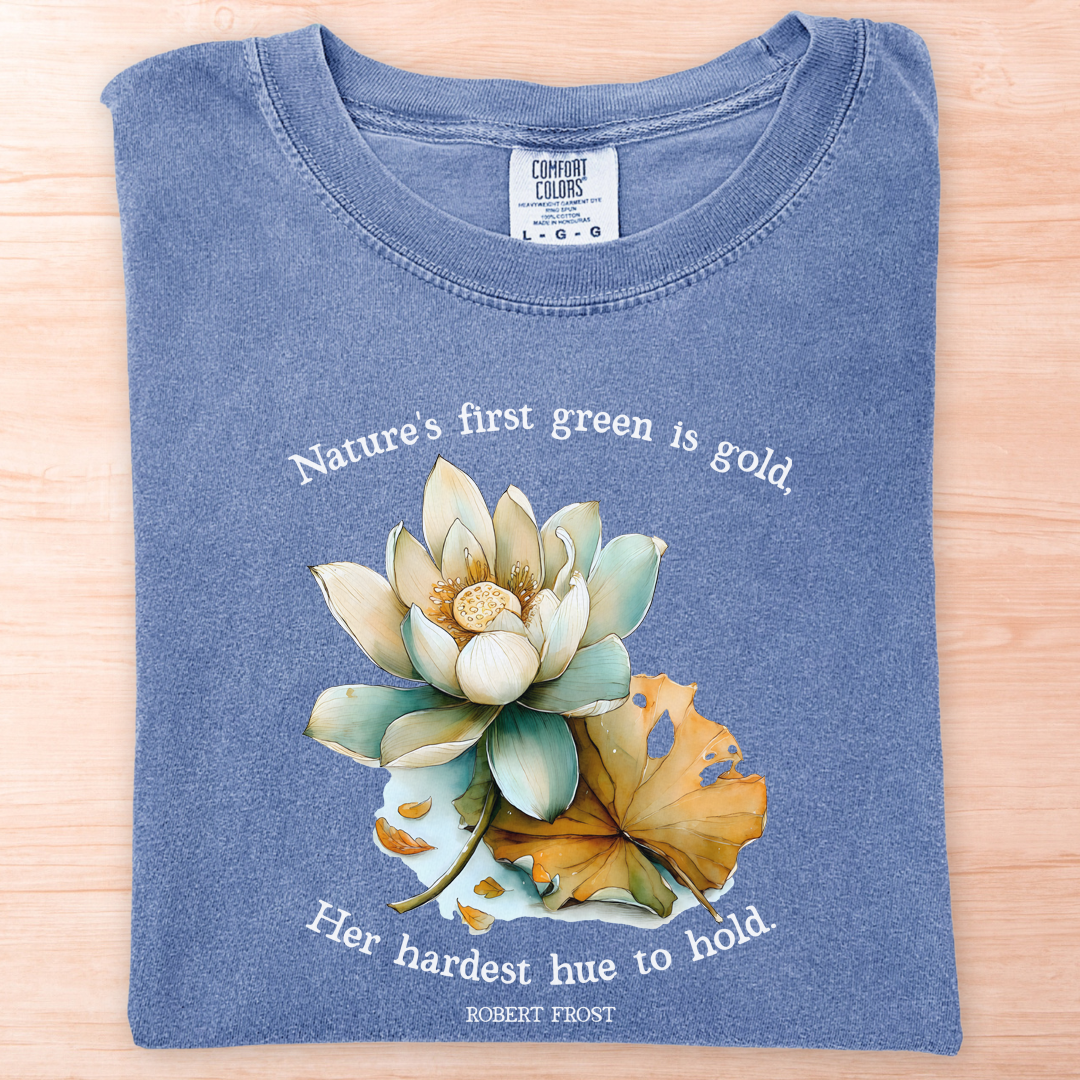 Robert Frost Nature Green Gold T-Shirt