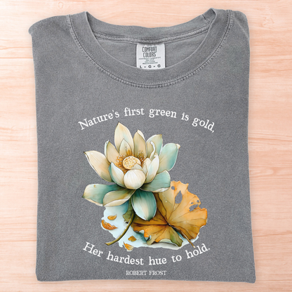 Robert Frost Nature Green Gold T-Shirt