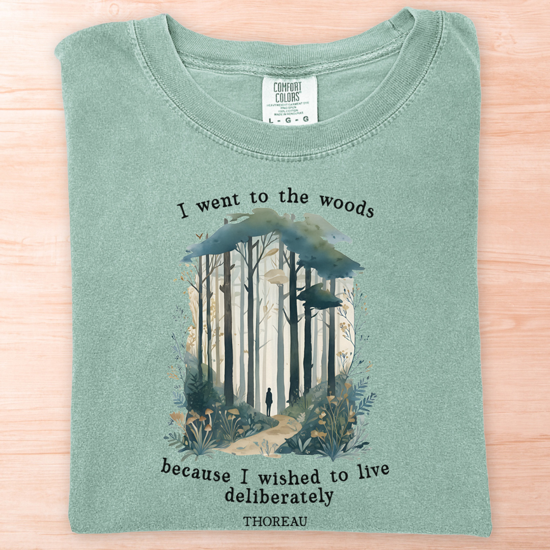 Thoreau Live Deliberately Woods T-Shirt