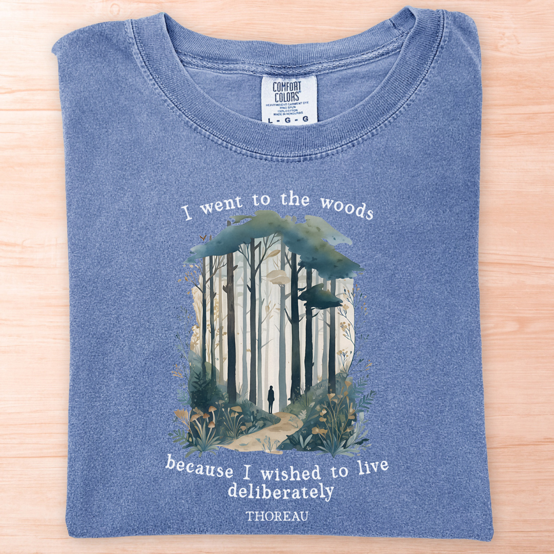 Thoreau Live Deliberately Woods T-Shirt