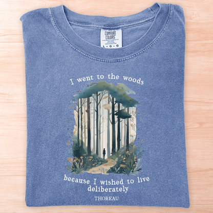 Thoreau Live Deliberately Woods T-Shirt