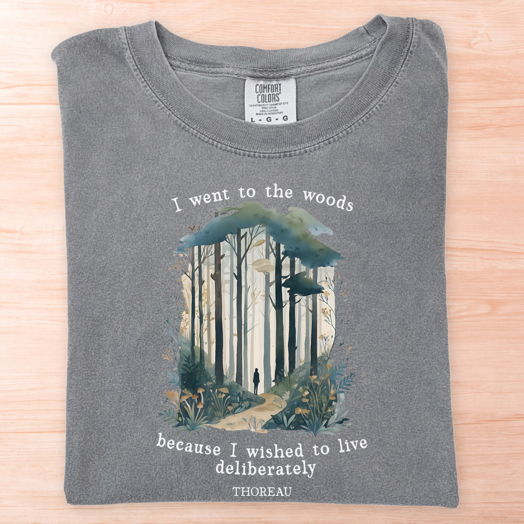 Thoreau Live Deliberately Woods T-Shirt