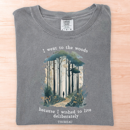Thoreau Live Deliberately Woods T-Shirt