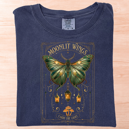 Fantasy Moth Moonlit Wings T-Shirt