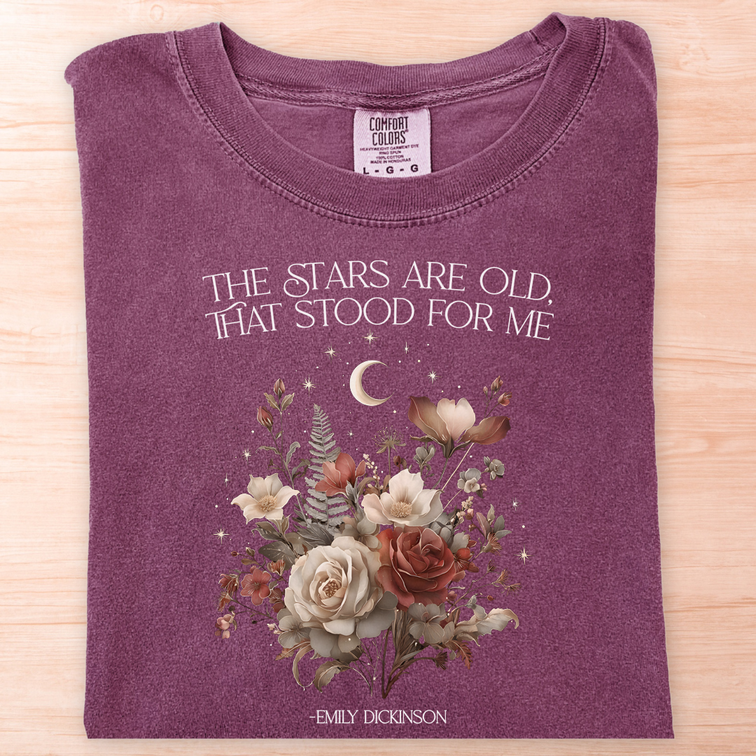 Emily Dickinson Stars Old T-Shirt