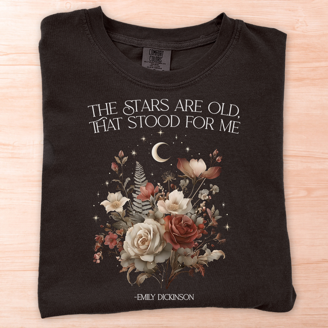 Emily Dickinson Stars Old T-Shirt