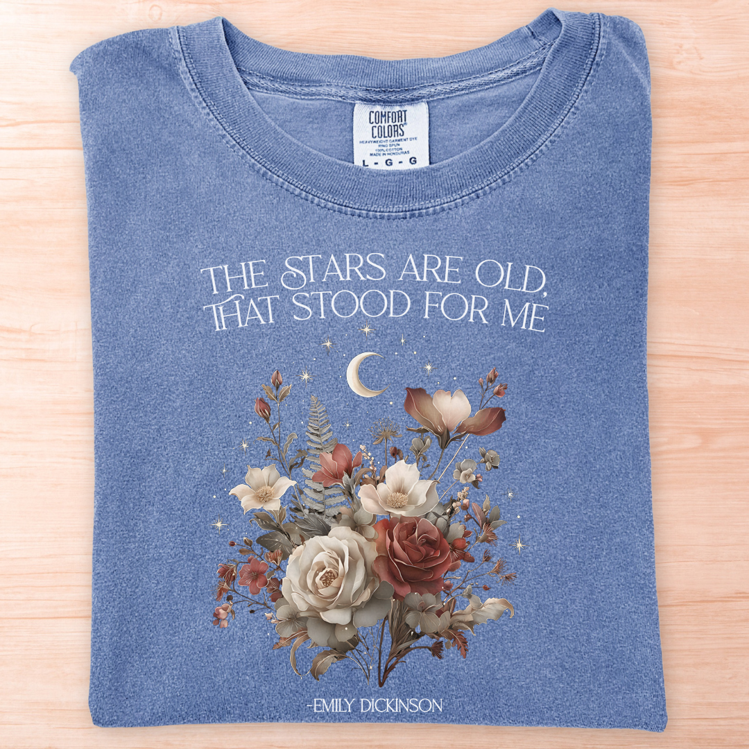 Emily Dickinson Stars Old T-Shirt