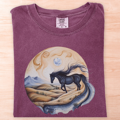 Whimsical Horse Moon T-Shirt
