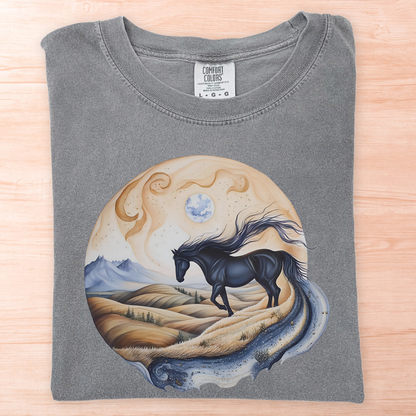 Whimsical Horse Moon T-Shirt