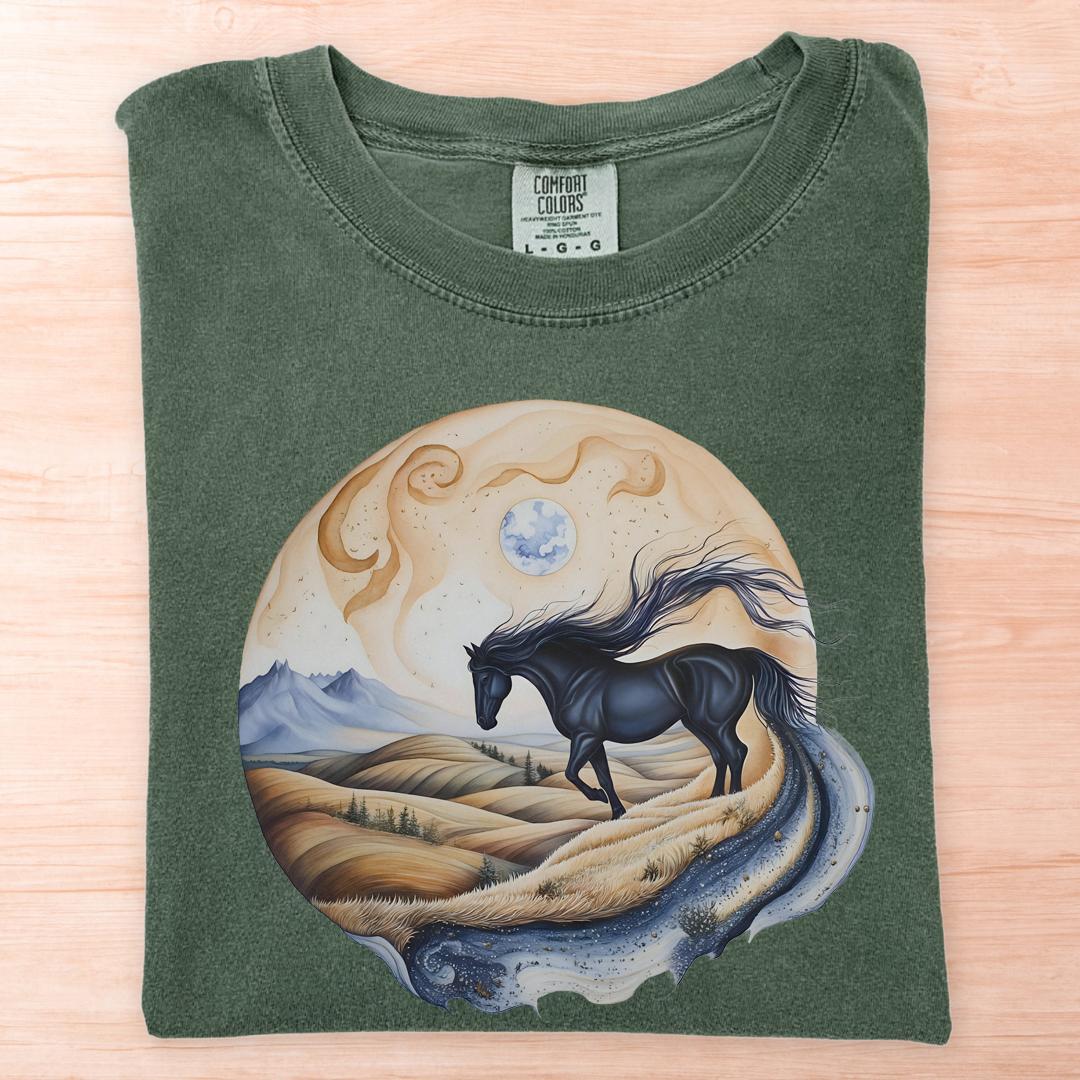 Whimsical Horse Moon T-Shirt