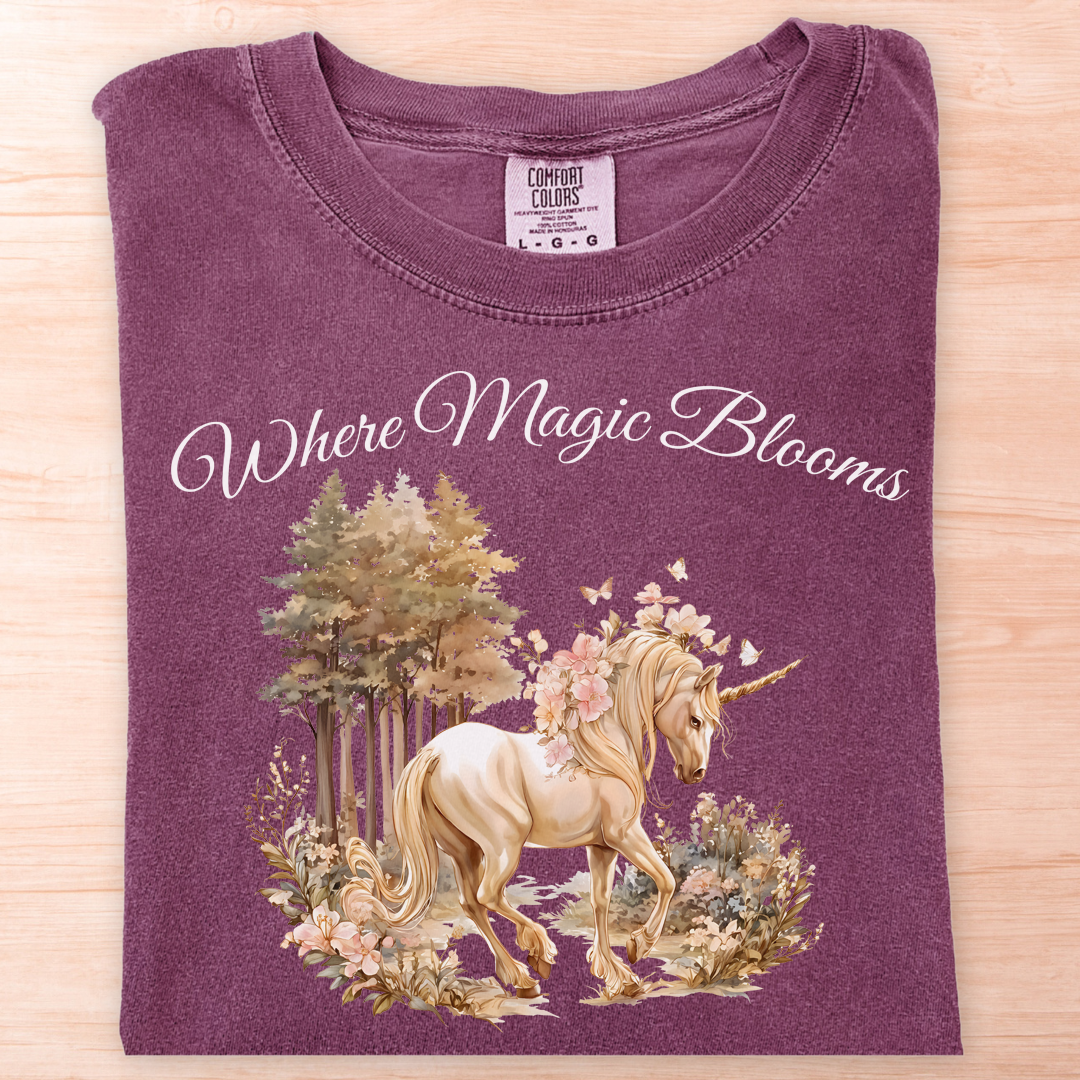 Magic Blooms Unicorn T-Shirt