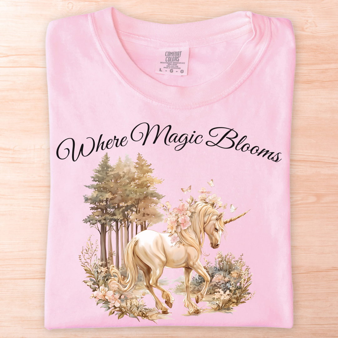 Magic Blooms Unicorn T-Shirt