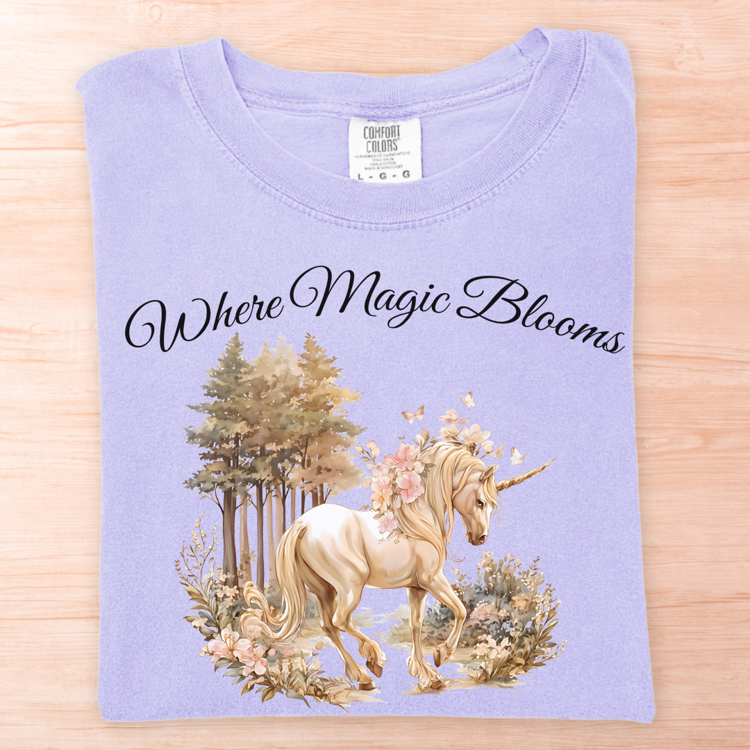 Magic Blooms Unicorn T-Shirt