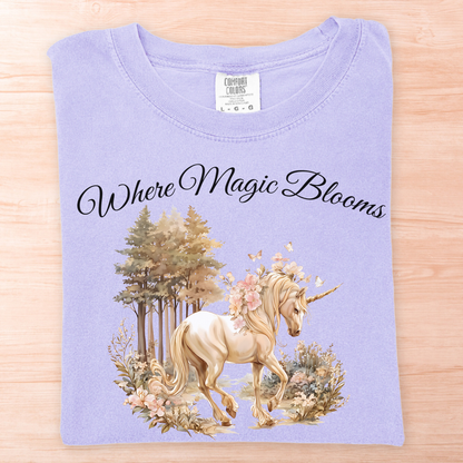 Magic Blooms Unicorn T-Shirt