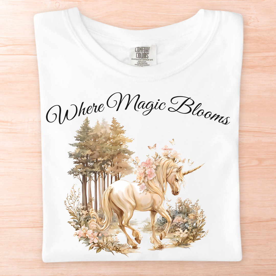 Magic Blooms Unicorn T-Shirt