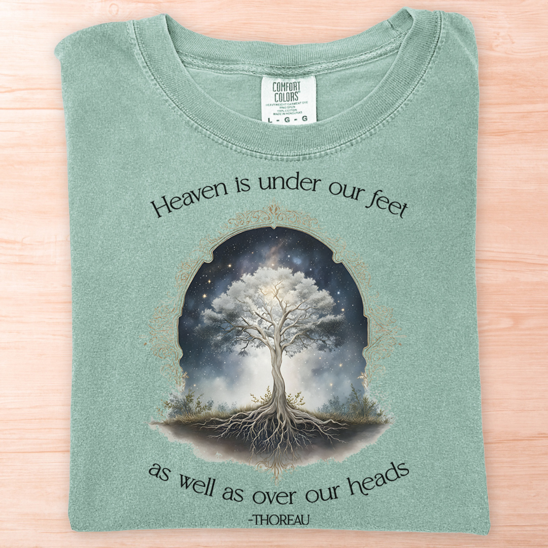 Thoreau Heaven Under Feet T-Shirt