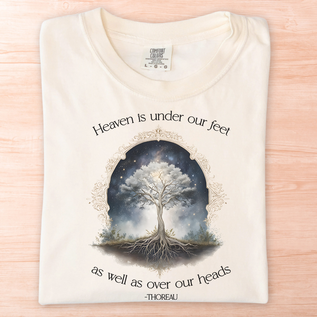 Thoreau Heaven Under Feet T-Shirt
