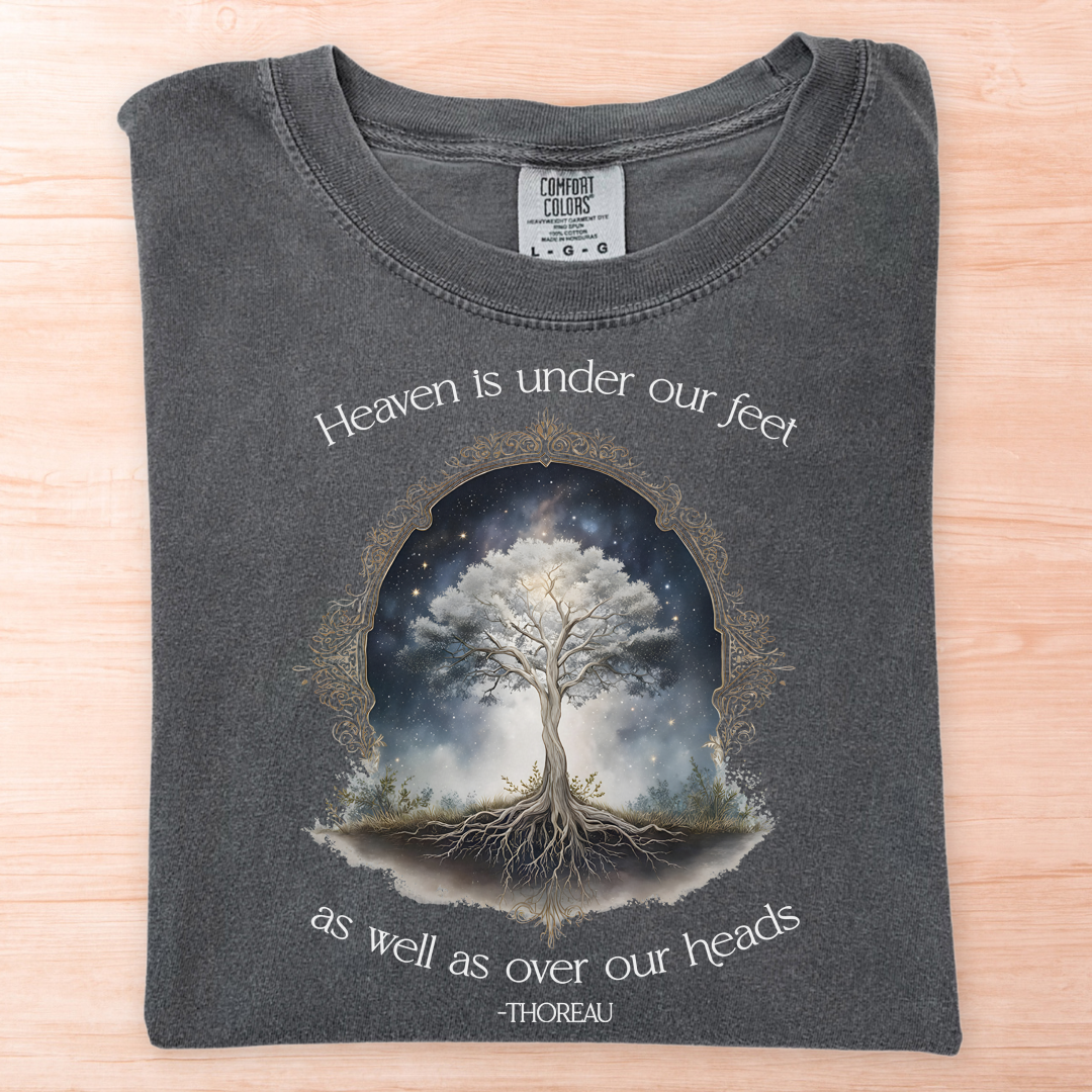 Thoreau Heaven Under Feet T-Shirt