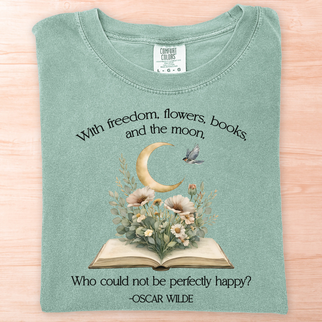 Oscar Wilde Freedom Flowers T-Shirt
