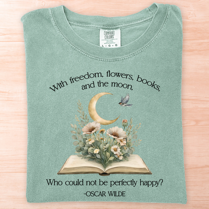 Oscar Wilde Freedom Flowers T-Shirt