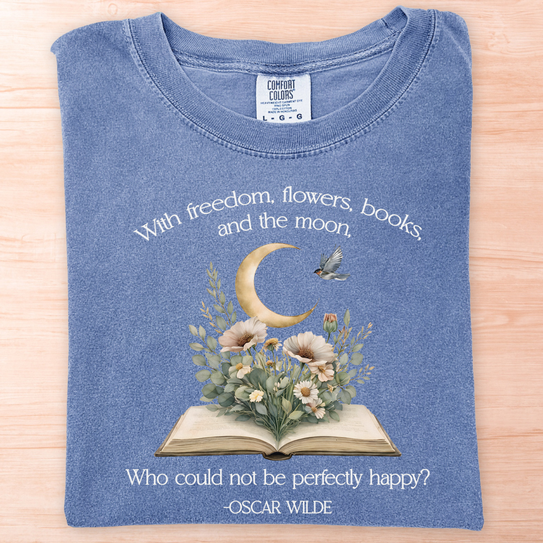 Oscar Wilde Freedom Flowers T-Shirt