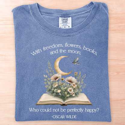 Oscar Wilde Freedom Flowers T-Shirt