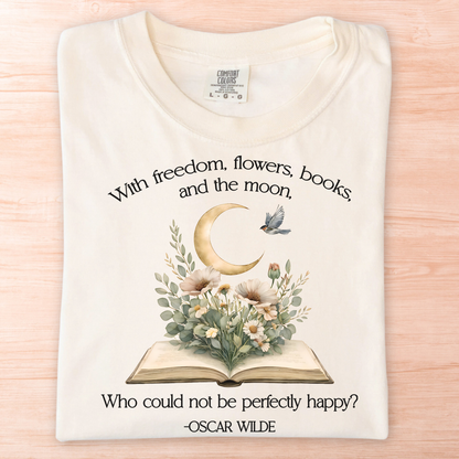 Oscar Wilde Freedom Flowers T-Shirt