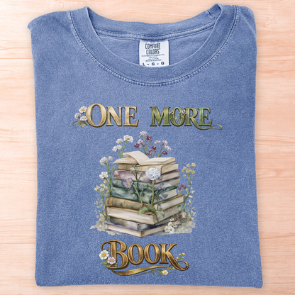 One More Book Flower Watercolor T-Shirt