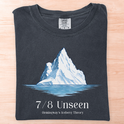 Hemingway Iceberg Theory Writing T-Shirt