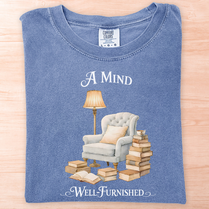 Mind Well Furnished Books T-Shirt