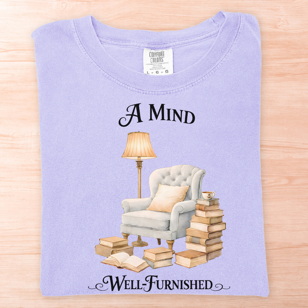 Mind Well Furnished Books T-Shirt