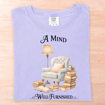 Mind Well Furnished Books T-Shirt