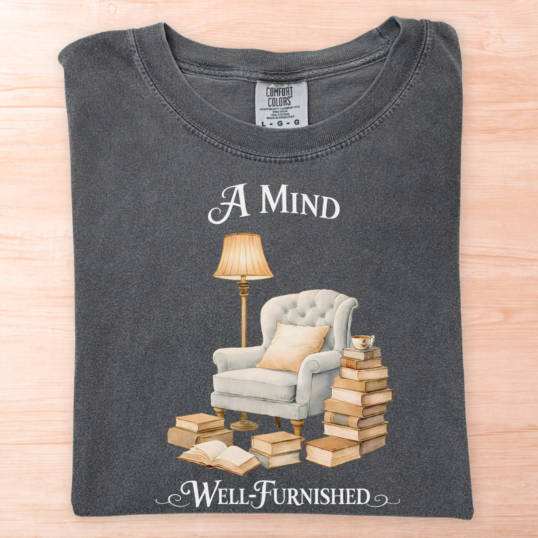 Mind Well Furnished Books T-Shirt