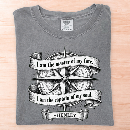Henley I Am Master Of My Fate T-Shirt